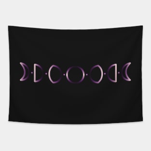 Moon Phase in pink Tapestry