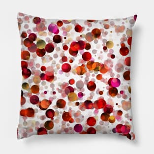 Red Bubbles Pillow