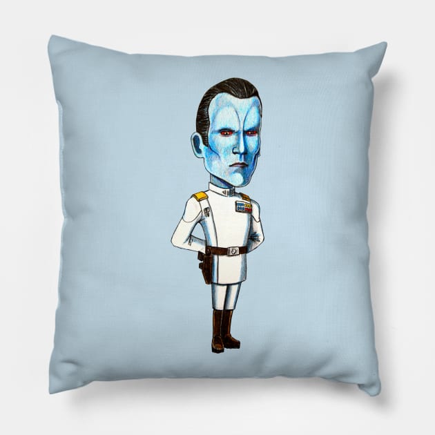 Chibi Thrawn Pillow by tabslabred