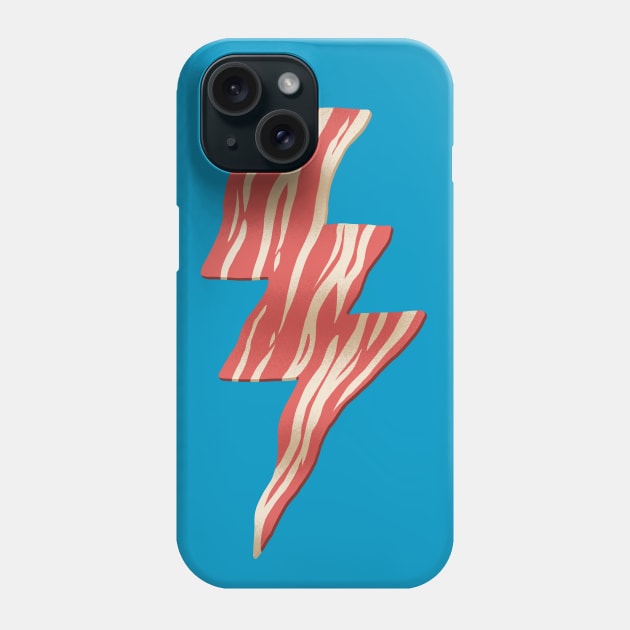 powered by bacon Phone Case by Madkobra