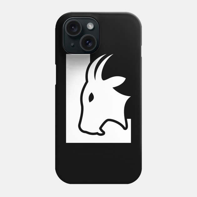 White Goat Phone Case by Lehjun Shop