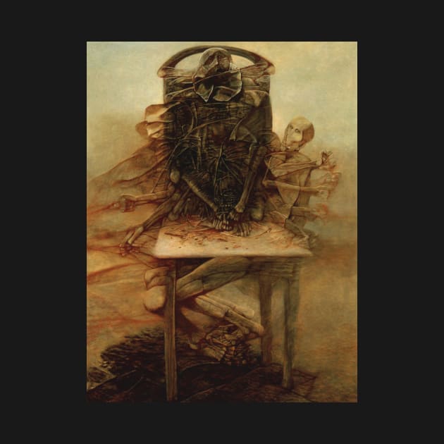 zdzislaw beksinski  - El tétrico universo pictórico de Zdzisław Beksiński by QualityArtFirst