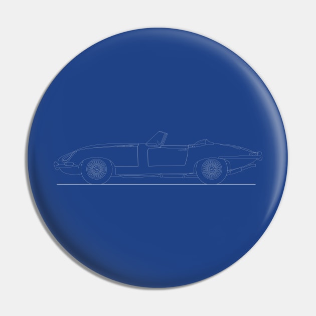 Jaguar E Type Roadster Blueprint Pin by SteveHClark