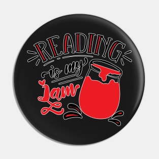 Reading books is my Jam Pin