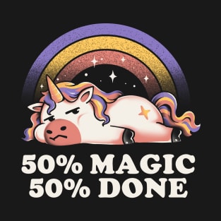 Magic and Done Funny Ironic Unicorn T-Shirt