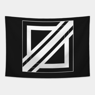 Black and white modern abstract pattern Tapestry