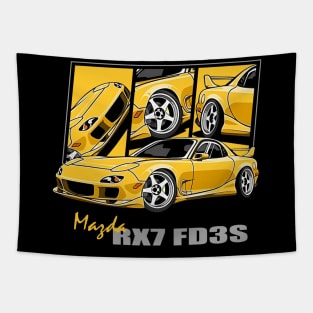 Mazda RX7 FD3S, JDM, Japanese cars Tapestry