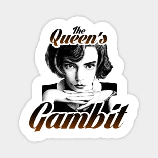 the queens gambit netflix series BethHarmon fan works graphic design by ironpalette Magnet