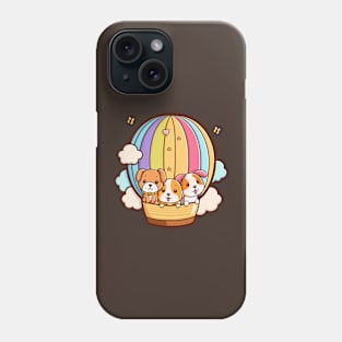 3 Puppies in a Balloon Phone Case