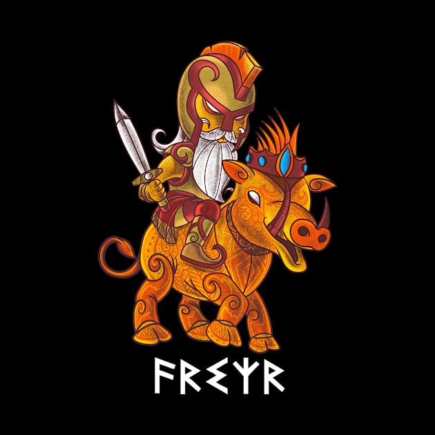 Freyr - God of Peace and Fertility - Norse Mythology Gift for Vikings and Pagans! by Holymayo Tee