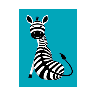 SITTING ZEBRA #4 T-Shirt