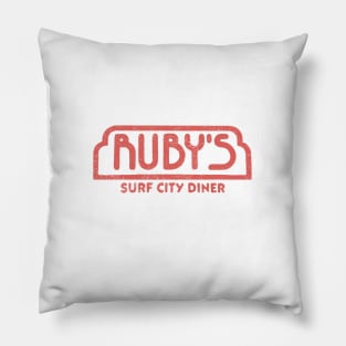 Ruby's Diner - Huntington Beach Pier Pillow