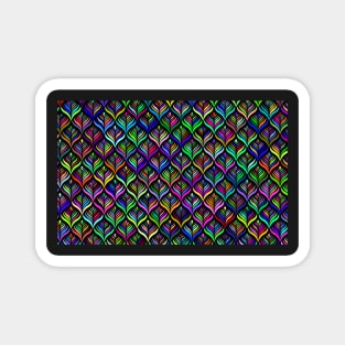 Colored Scales Pattern Magnet