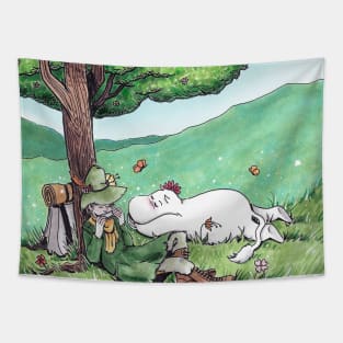 Moomin and Snufkin Tapestry