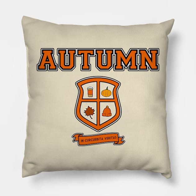 Autumn Coat of Arms Pillow by Cheezy Studios