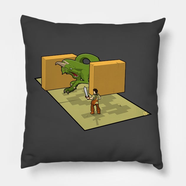 Wanna go in an adventure? we have dragons Pillow by vhzc