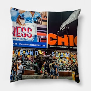 Broadway, Times Square, Manhattan, New York City Pillow