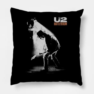 U2 Rattle and Hum vintage aged tour shirt Pillow