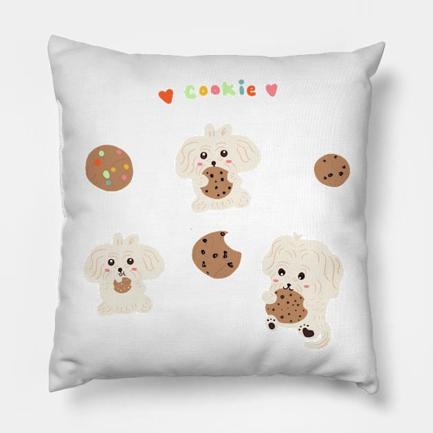 Cookie Dog Pillow by PatternbyNOK