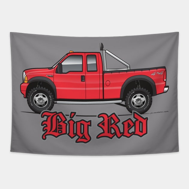 Big Red Tapestry by JRCustoms44