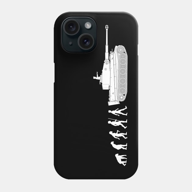 Humorous design on the theme of evolution and tanks Phone Case by FAawRay