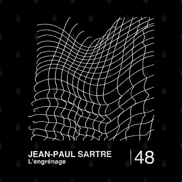 Jean-Paul Sartre / Minimalist Graphic Design Fan Artwork by saudade