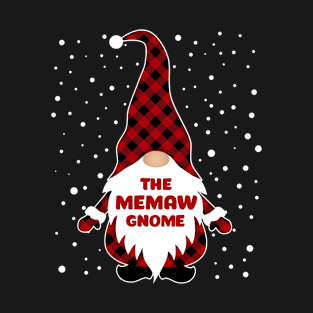 The Memaw Gnome Matching Family Christmas Pajama T-Shirt