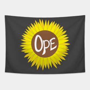 Hand Drawn Ope Sunflower Midwest Tapestry