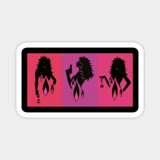 Chastity Flame x 3 Magnet