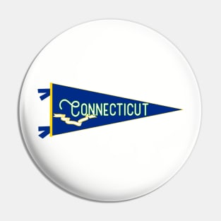 Connecticut Flag Pennant Pin