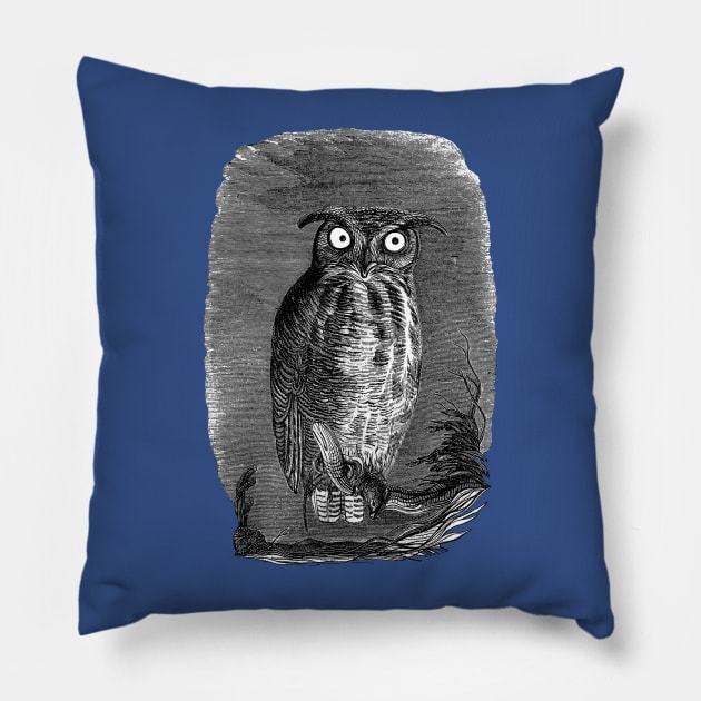 Halloween Owl at Night Pillow by RedThorThreads