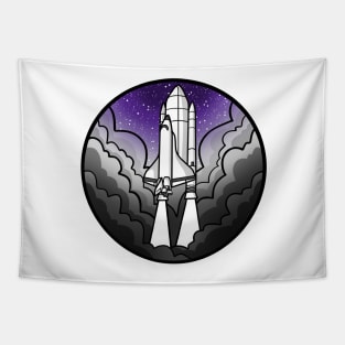 Asexual Pride Rocket Tapestry