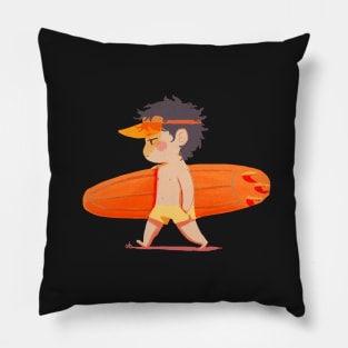 Not impressed surfer boy Pillow