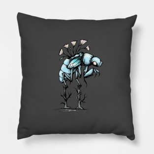 Cicada Nymph Floral Pillow