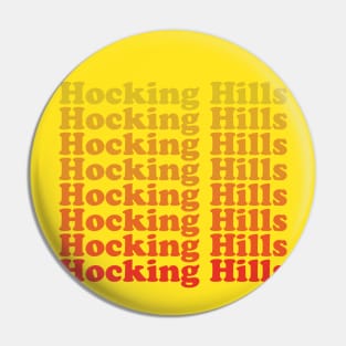 Hocking Hills State Park Ohio Retro Pin