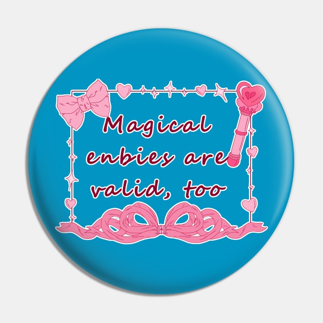 Magical Enbies - Pink Pin by Rainy Day Dreams