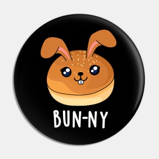 Bun-ny Cute Bunny Rabbit Bun Pun Pin