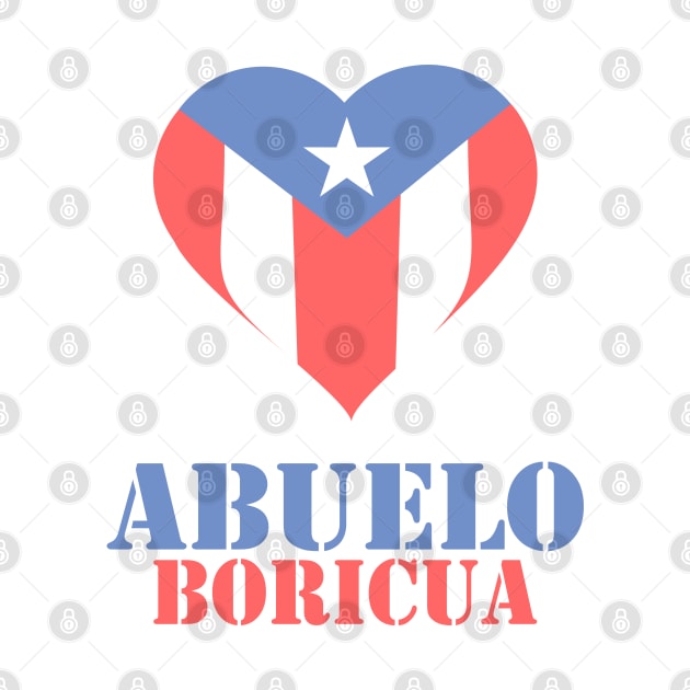 Boricua Abuelo Puerto Rican Flag Fathers Day by bydarling