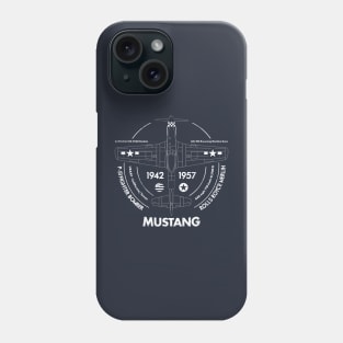 Vintage P51 Mustang USAAF WW2 Fighter Plane Phone Case