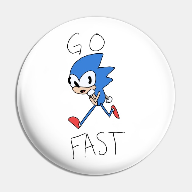 Sonic go fast Pin by Cheerhio