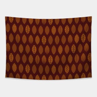 Simple Leaf Design Tapestry