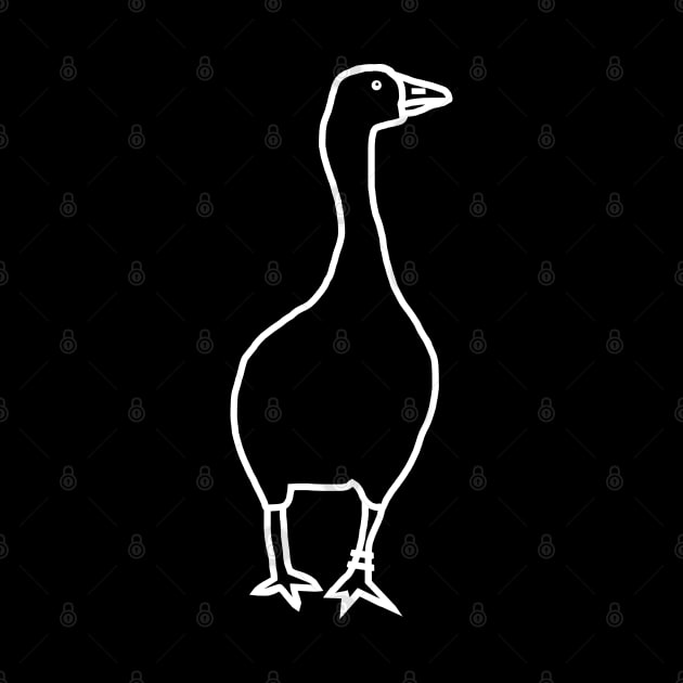 Minimal Ghost Goose by ellenhenryart