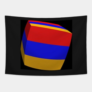 Armenia Flag cubed. Tapestry