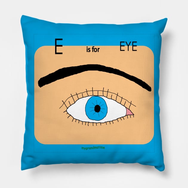 E is for EYE Pillow by mygrandmatime