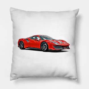 488 GTB Cartoon Pillow