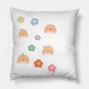 Mochi Duck & Flowers Mini Sticker Pack Pillow