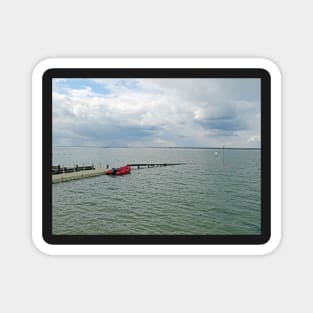 Boat at Colwell Bay Isle of Wight Magnet