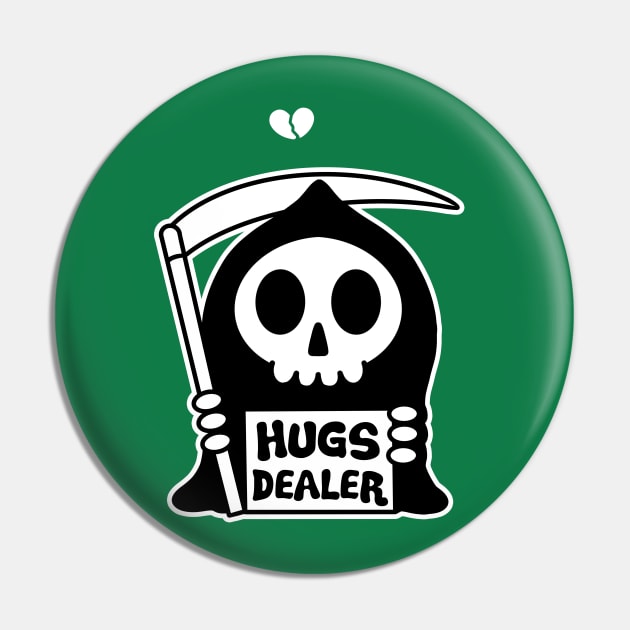 Hugs Dealer Cute Grim Reaper Pin by DRIPCRIME Y2K