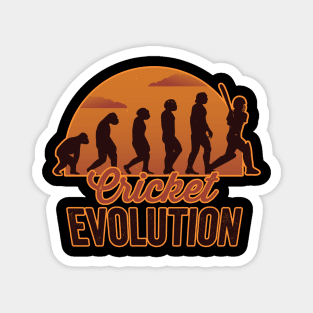 Cricket Evolution - Cricket Graphic Magnet