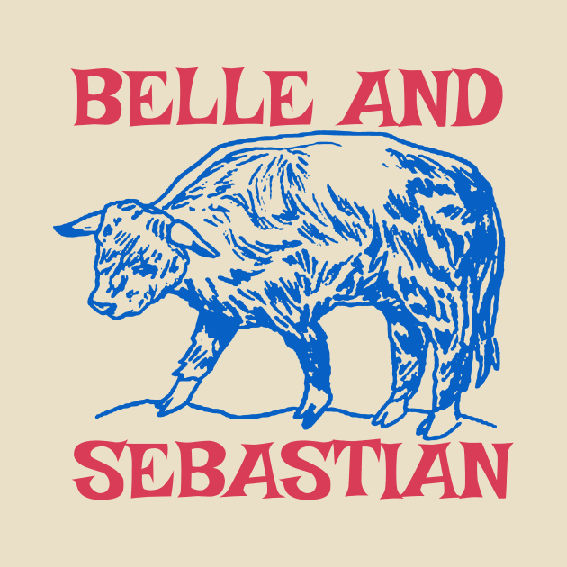 Belle and Sebastian Vintage Art by Moderate Rock